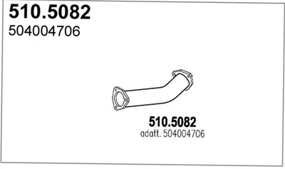 Auspuffrohr ASSO 510.5082