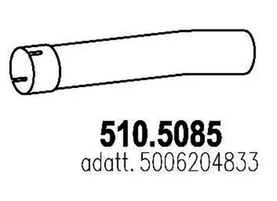Auspuffrohr ASSO 510.5085