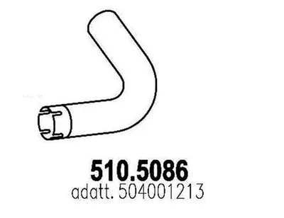 Auspuffrohr ASSO 510.5086