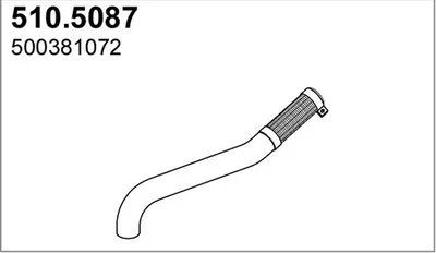Auspuffrohr ASSO 510.5087