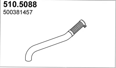 Auspuffrohr ASSO 510.5088