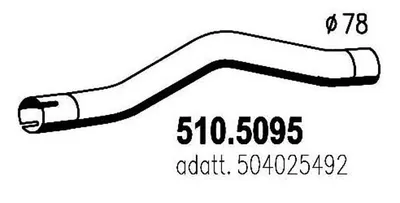 Auspuffrohr ASSO 510.5095