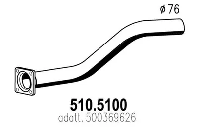 Auspuffrohr ASSO 510.5100
