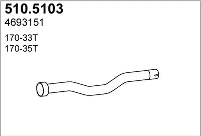 Auspuffrohr ASSO 510.5103