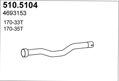 Auspuffrohr ASSO 510.5104