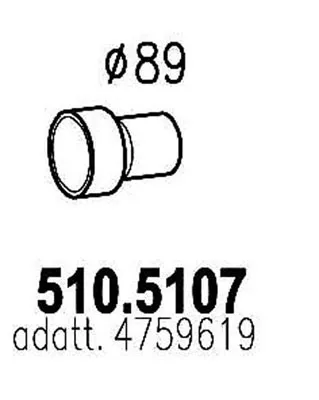 Auspuffrohr ASSO 510.5107
