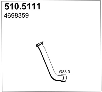 Auspuffrohr ASSO 510,5111