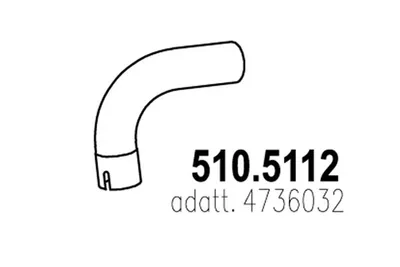 Auspuffrohr ASSO 510.5112
