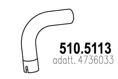 Auspuffrohr ASSO 510.5113