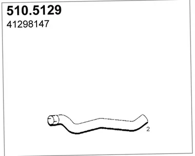 Auspuffrohr ASSO 510.5129