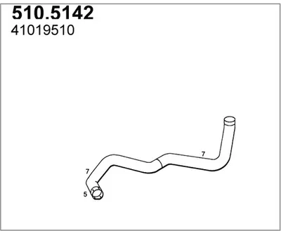 Abgasschlauch ASSO 510.5142