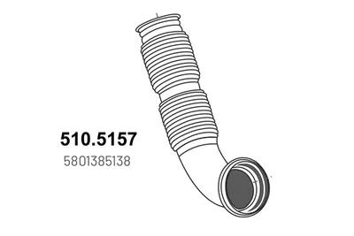 Auspuffrohr ASSO 510.5157
