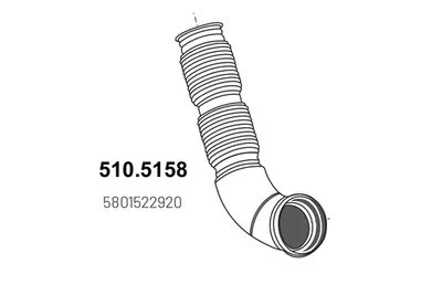 Auspuffrohr ASSO 510.5158