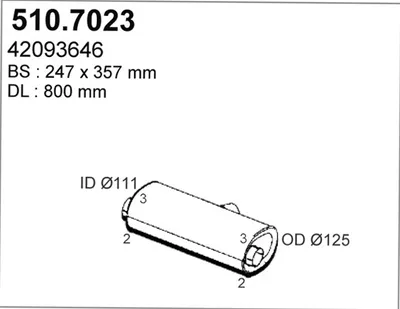 Zentral- und Oberschalldämpfer ASSO 510.7023