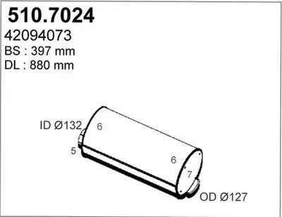 Zentral- und Oberschalldämpfer ASSO 510.7024