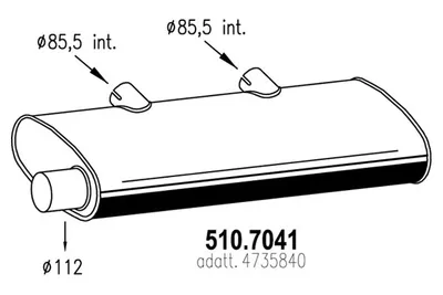 Zentral- und Oberschalldämpfer ASSO 510.7041
