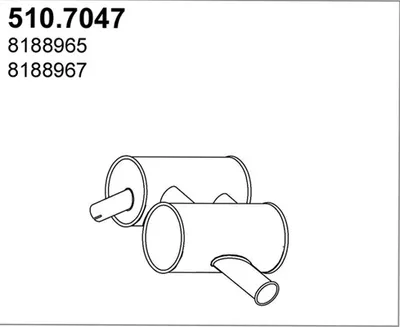 Zentral- und Außenschalldämpfer ASSO 510.7047