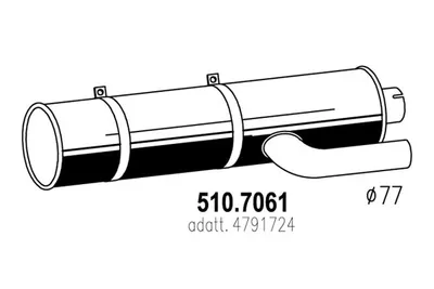 Zentral- und Oberschalldämpfer ASSO 510.7061