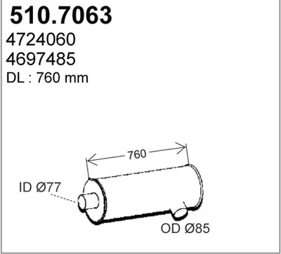 Zentral- und Oberschalldämpfer ASSO 510.7063