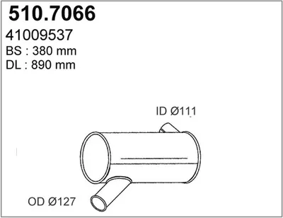 Zentral- / Oberschalldämpfer ASSO 510.7066