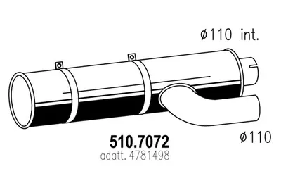 Zentral- und Oberschalldämpfer ASSO 510.7072