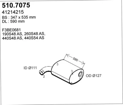 Zentral- und Oberschalldämpfer ASSO 510.7075