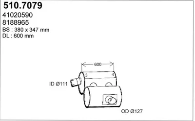 Zentral- und Oberschalldämpfer ASSO 510.7079