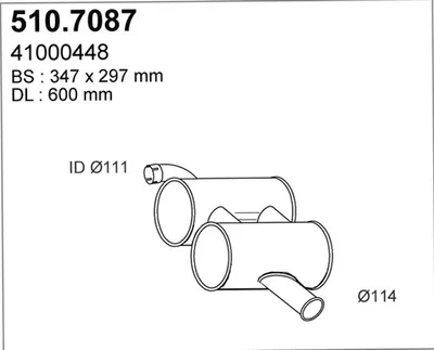 Zentral- und Oberschalldämpfer ASSO 510.7087