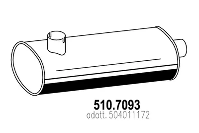 Zentral-/Außenschalldämpfer ASSO 510.7093