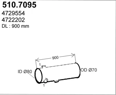Zentral- und Oberschalldämpfer ASSO 510.7095
