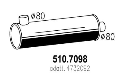 Zentral- und Oberschalldämpfer ASSO 510.7098