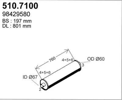 Zentral- und Oberschalldämpfer ASSO 510.7100