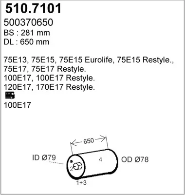 Zentral- und Außenschalldämpfer ASSO 510.7101