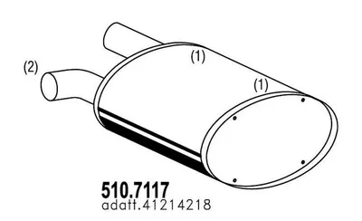Zentral- und Oberschalldämpfer ASSO 510.7117