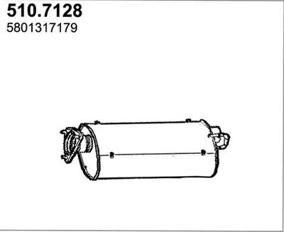 Hinterschalldämpfer ASSO 510.7128