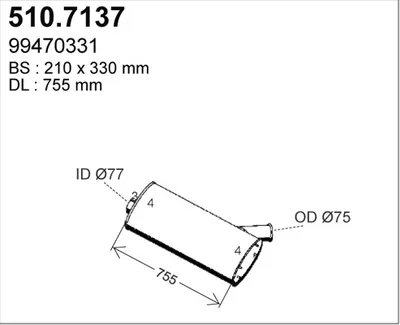 Zentral- und Oberschalldämpfer ASSO 510.7137
