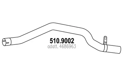 Auspuffrohr ASSO 510.9002