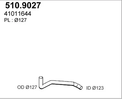 Auspuffrohr ASSO 510.9027