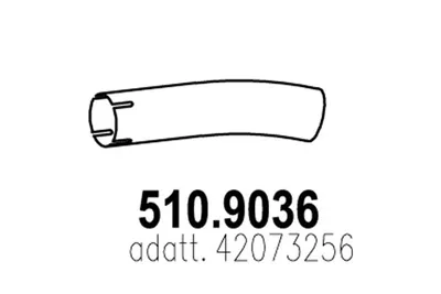 Auspuffrohr ASSO 510.9036