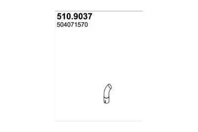 Auspuffrohr ASSO 510.9037