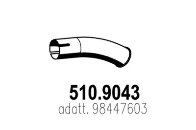 Auspuffrohr ASSO 510.9043