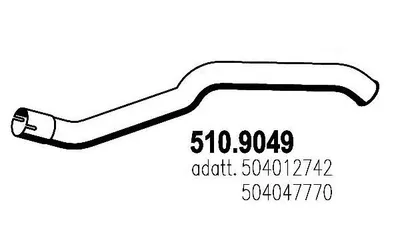 Auspuffrohr ASSO 510.9049