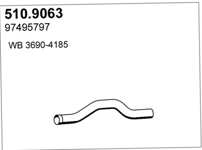 Auspuffrohr ASSO 510.9063