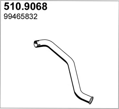 Auspuffrohr ASSO 510.9068
