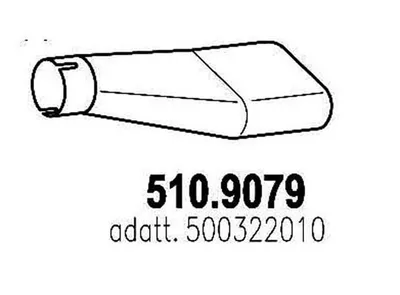Auspuffrohr ASSO 510.9079