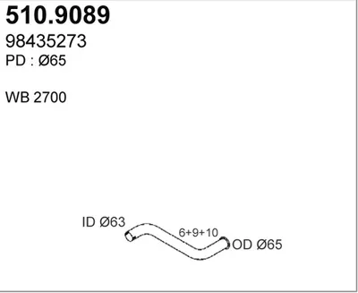 Auspuffrohr ASSO 510.9089