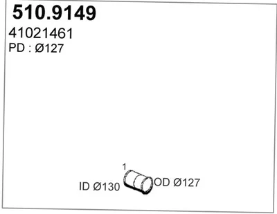 Auspuffrohr ASSO 510.9149