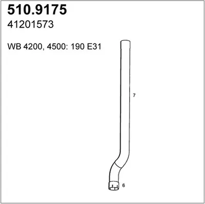 Auspuffrohr ASSO 510.9175