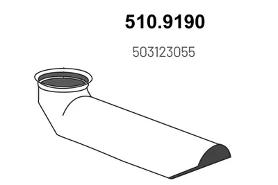 Auspuffrohr ASSO 510.9190