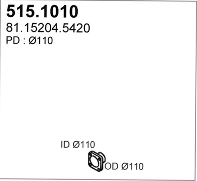 Auspuffrohr ASSO 515.1010